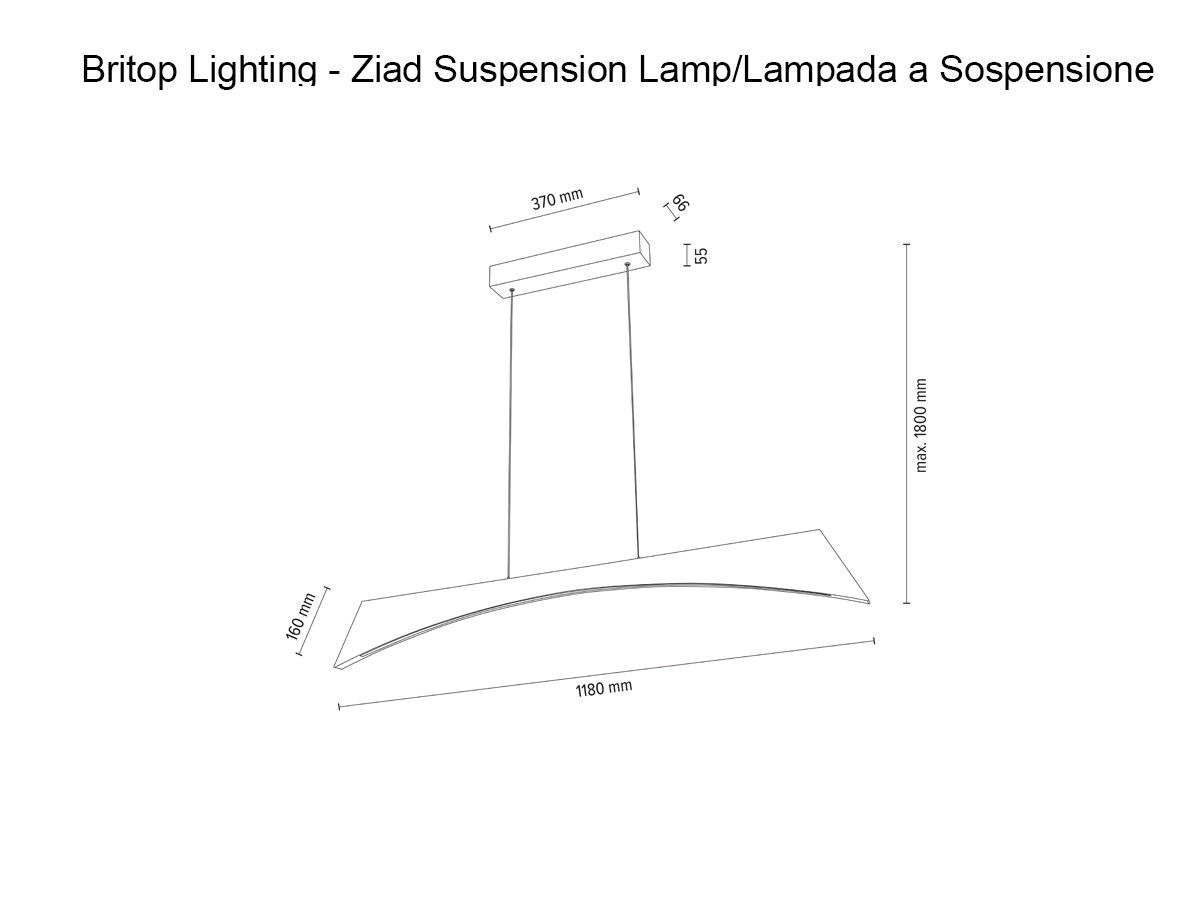 Подвесной светильник Britop Lighting Ziad