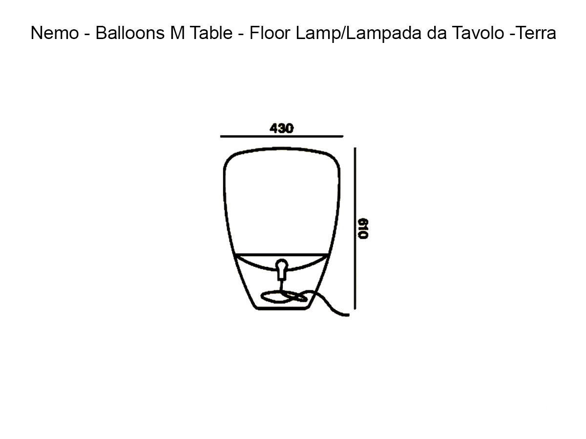 Brokis Balloons Medium Floor Table Lamp