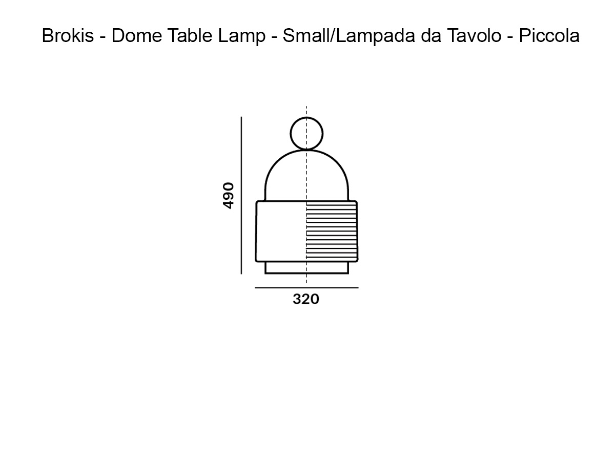Brokis Dome Table Lamp Small