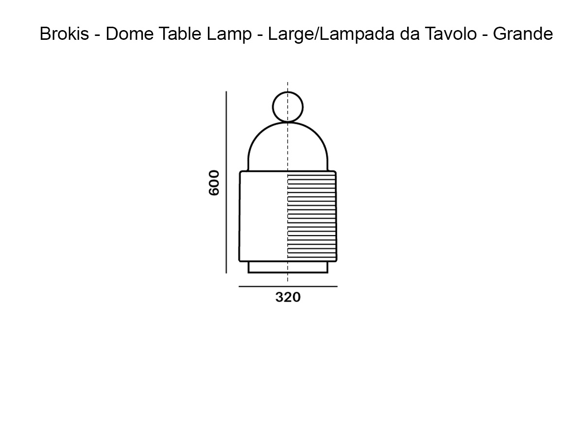 Brokis Dome Table Lamp Large