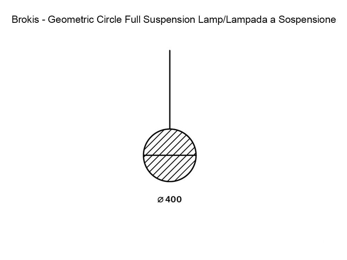 Brokis Geometric Circle Full Pc1140 Suspension Lamp