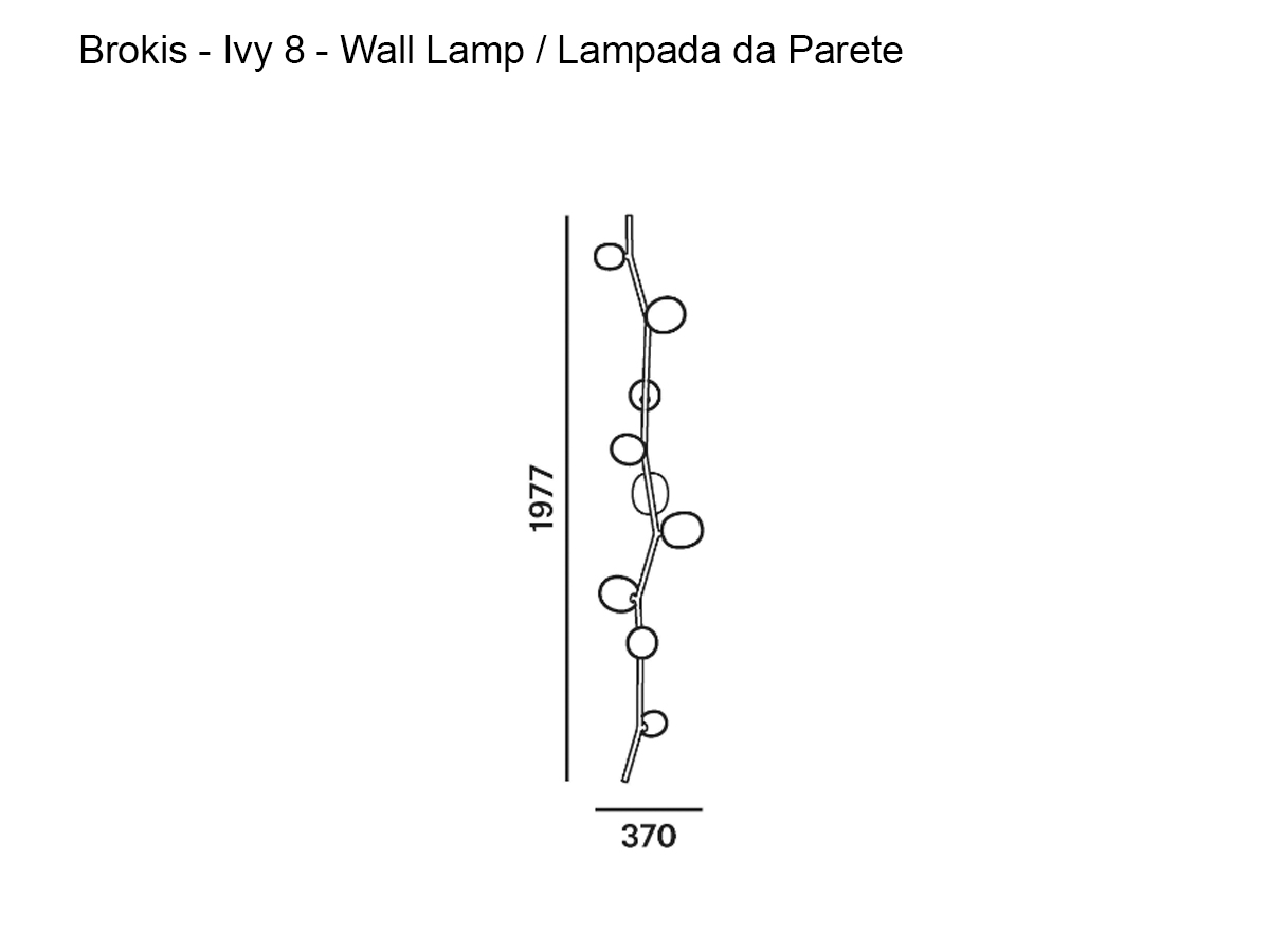 Brokis Ivy 8 Wall Lamp