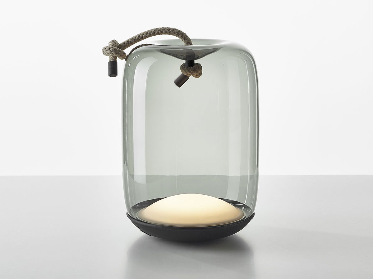 Brokis Knot Cilindro Battery Table Lamp Outdoor