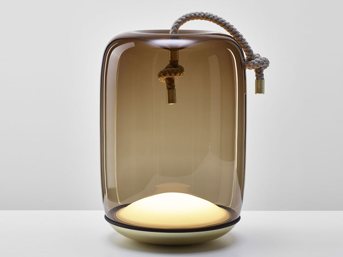 Brokis Knot Cilindro Pc1250 Battery Table Lamp Outdoor Small