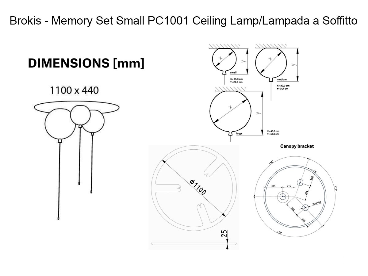 Brokis Memory Set Small Pc1001 Ceiling Lamp