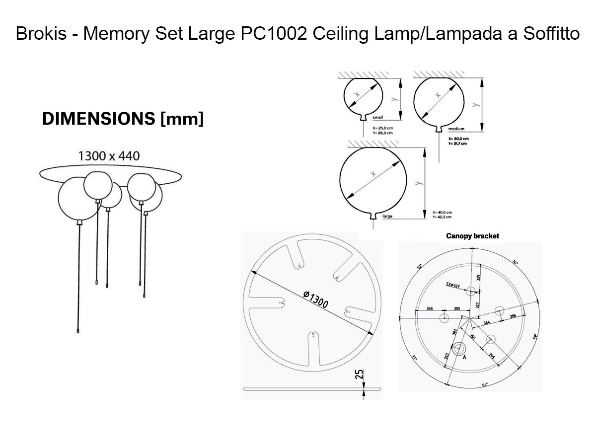Brokis Memory Set Large Pc1002 Ceiling Lamp