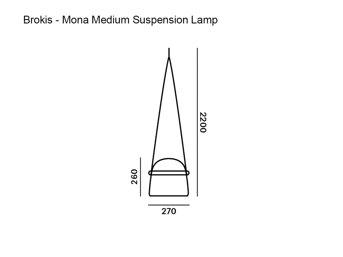 Brokis Mona Medium Suspension Lamp