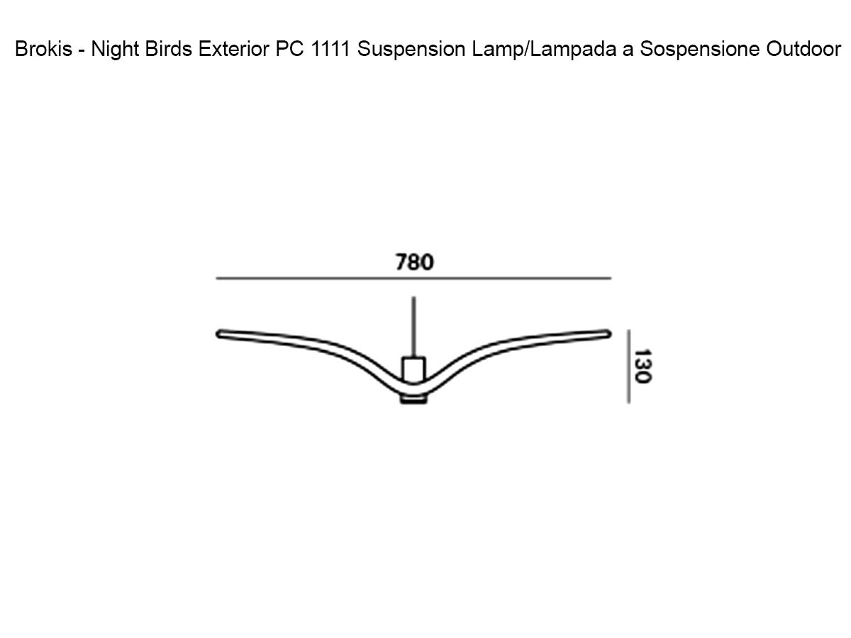 Brokis Night Birds Exterior Pc1111 Suspension Lamp Outdoor