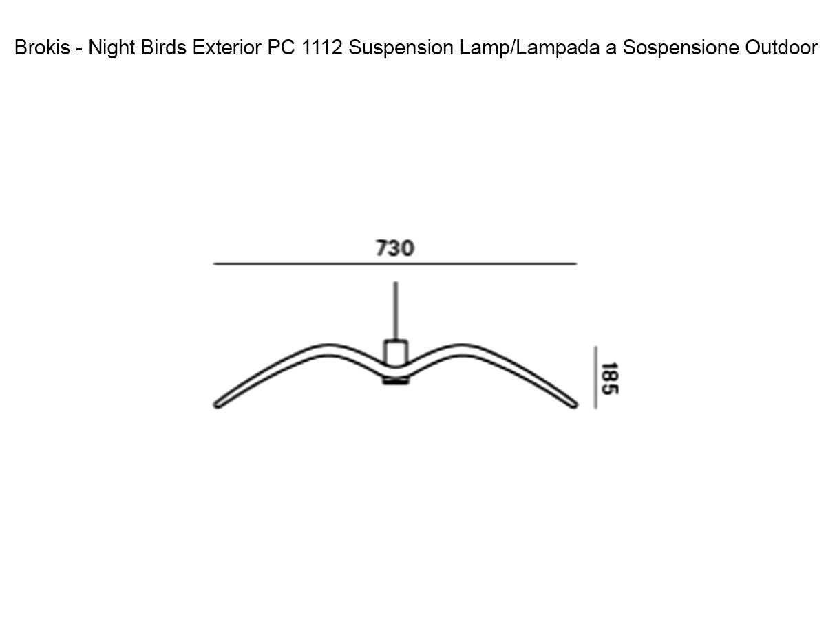 Brokis Night Birds Exterior Pc1112 Suspension Lamp Outdoor