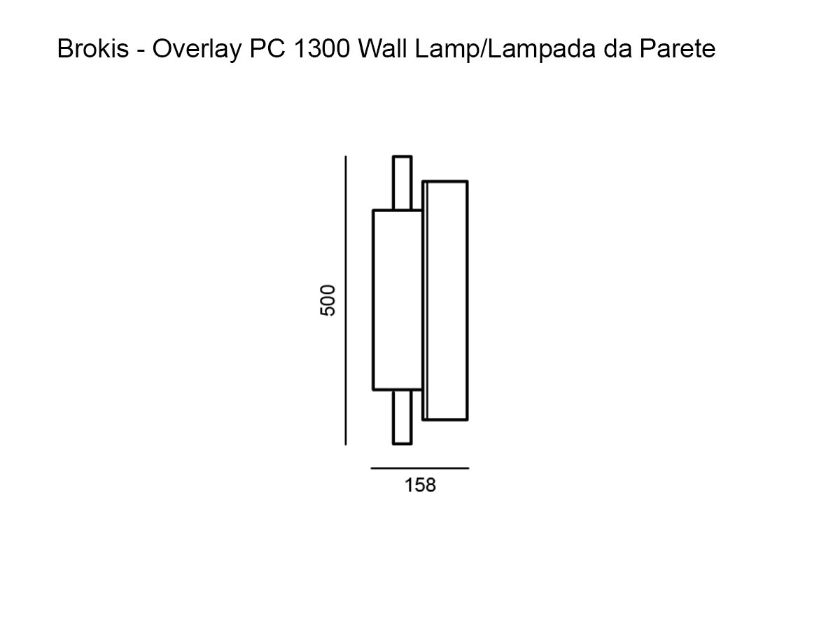 Brokis Overlay Pc 1300 M Wall Lamp