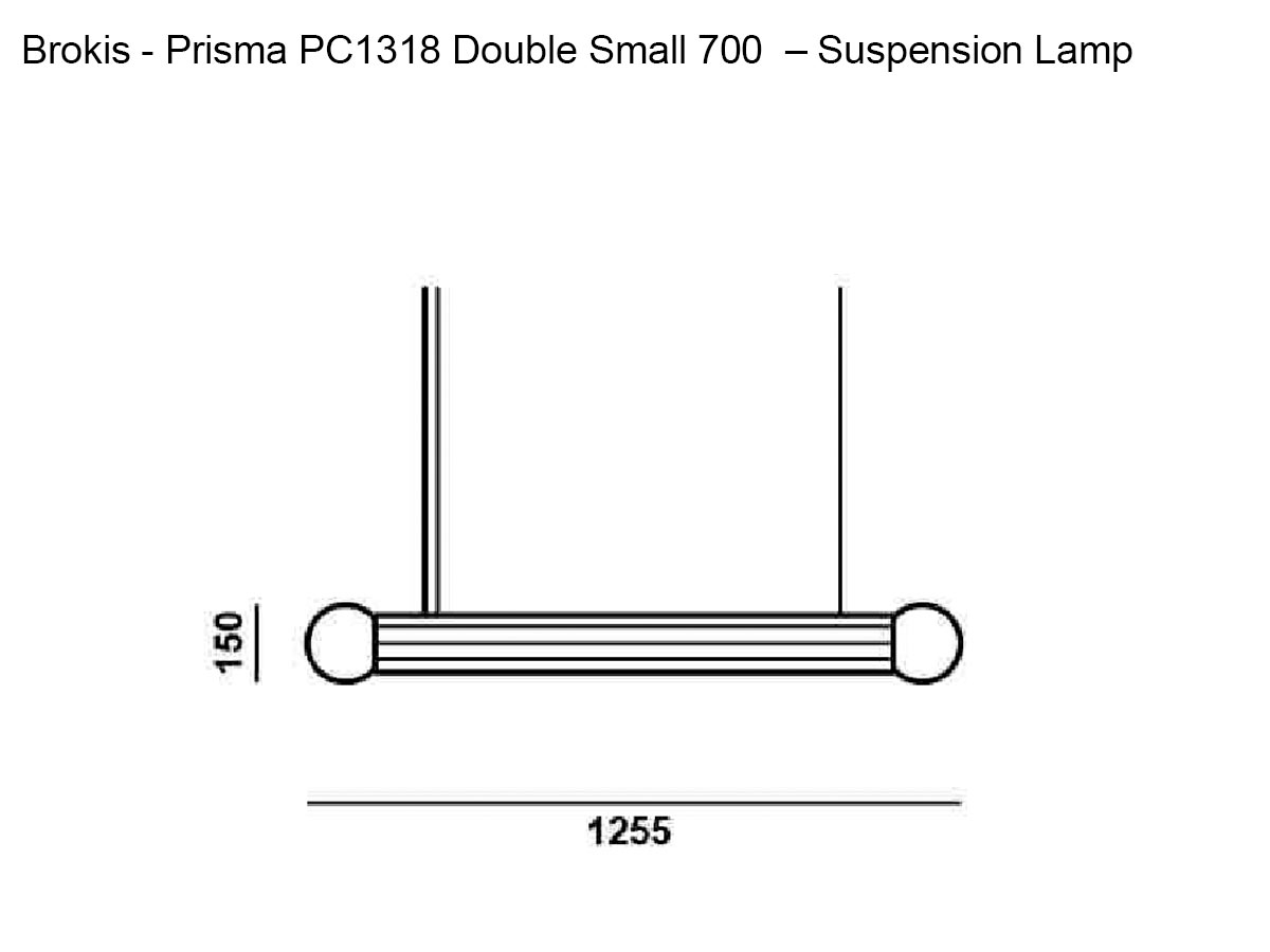 Brokis Prisma Pc1318 Double Small 1000 Suspension Lamp