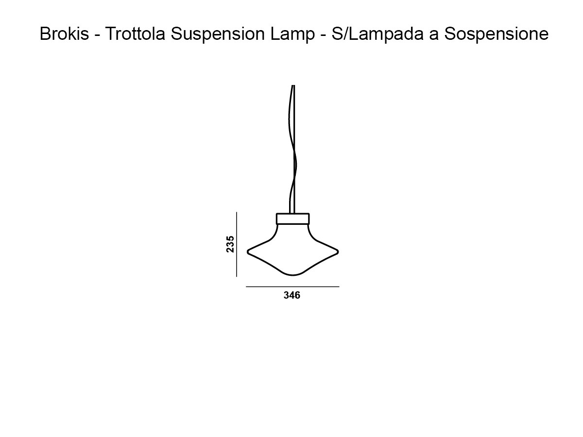 Brokis Trottola Suspension Lamp S