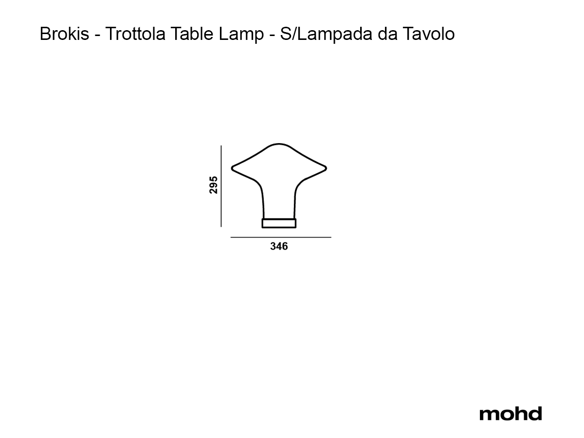 Настольная лампа Brokis Trottola, S