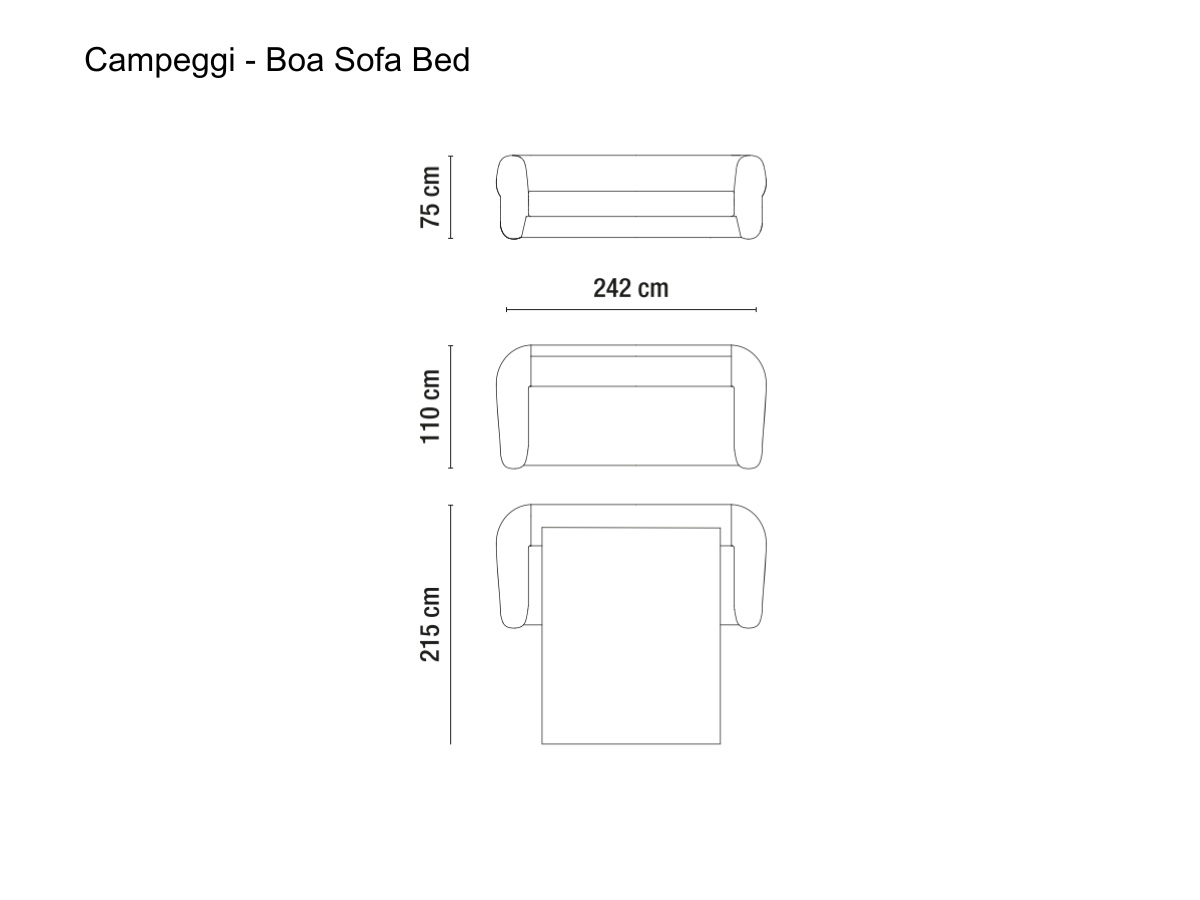 Campeggi Boa Sofa Bed