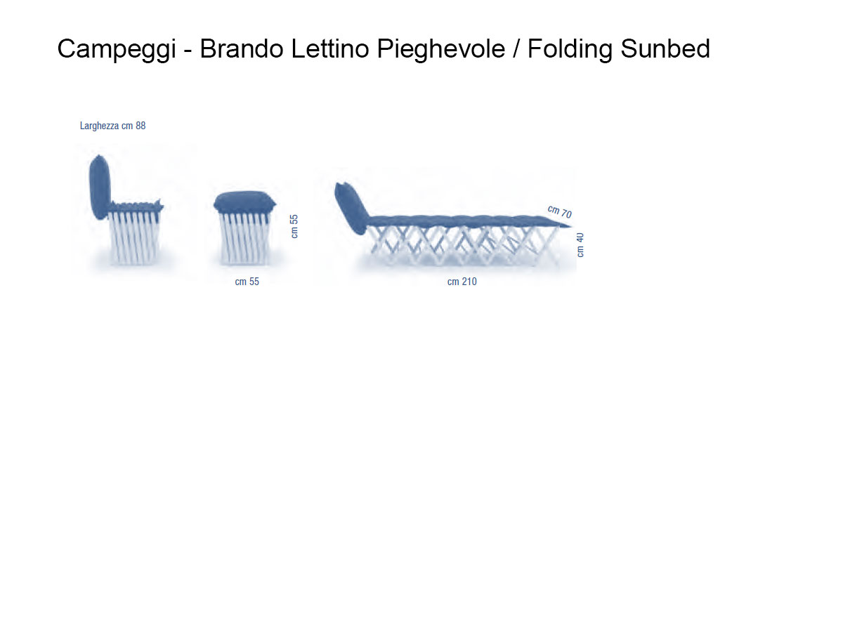 Campeggi Brando Folding Sunbed Outdoor