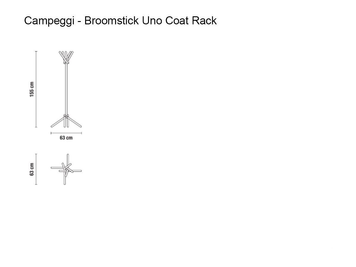 Campeggi Broomstick Uno Coat Rack