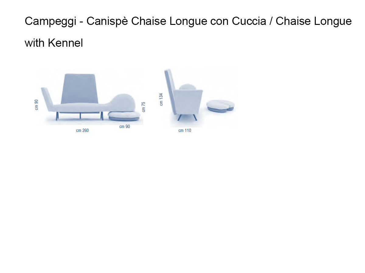Campeggi Canispe Chaise Longue With Kennel