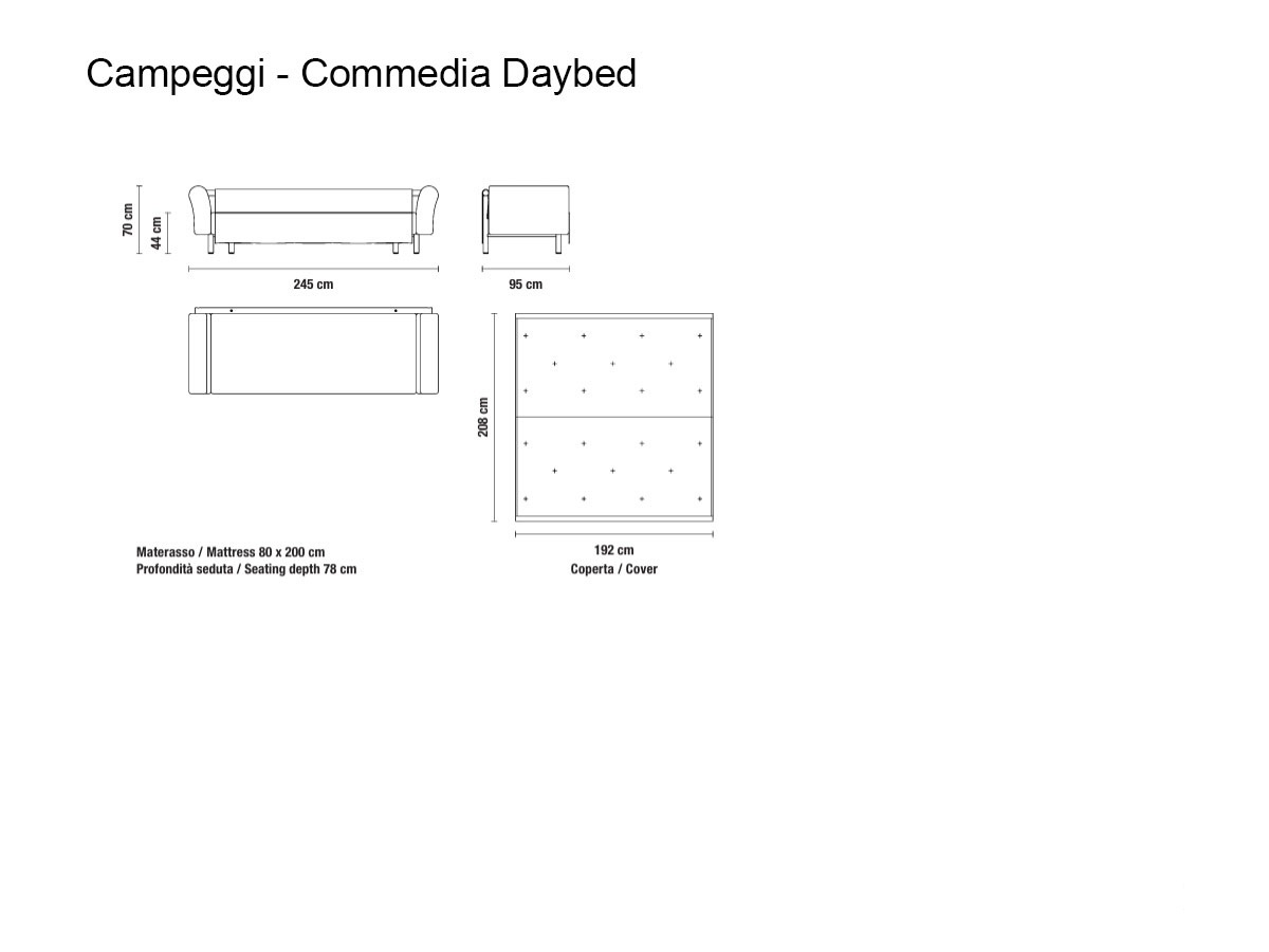 Campeggi Commedia Daybed