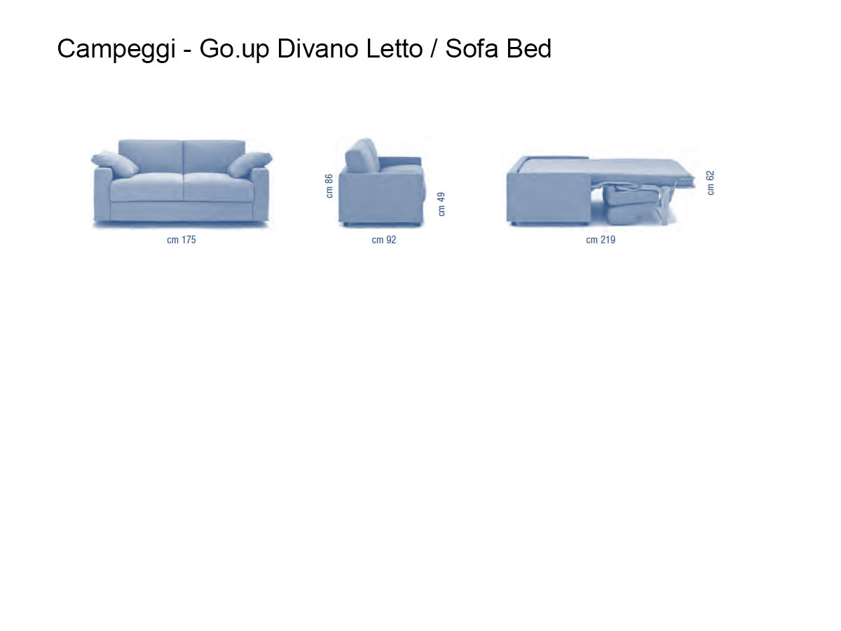 Campeggi Goup Sofa Bed L 175 Cm