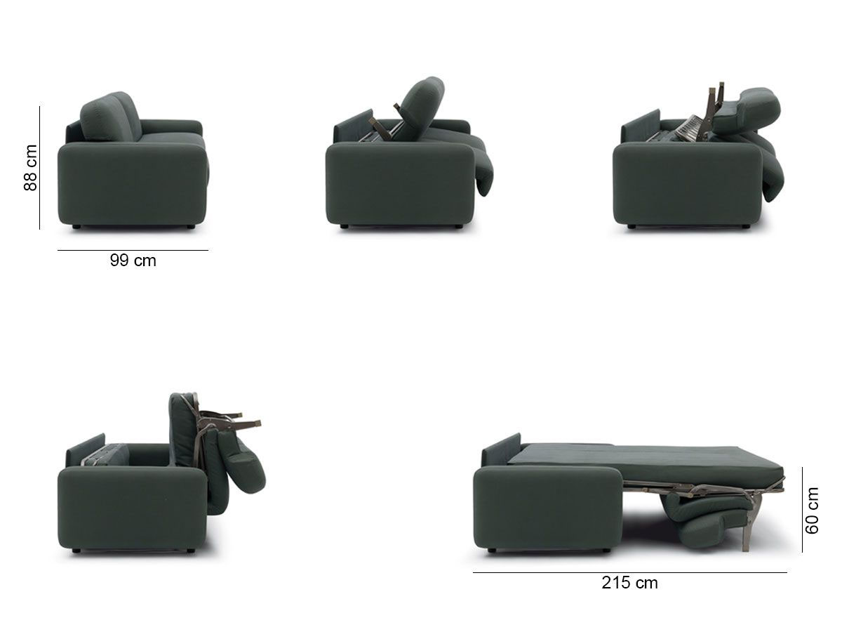 Campeggi Holi Three Seater Sofa Bed 732613