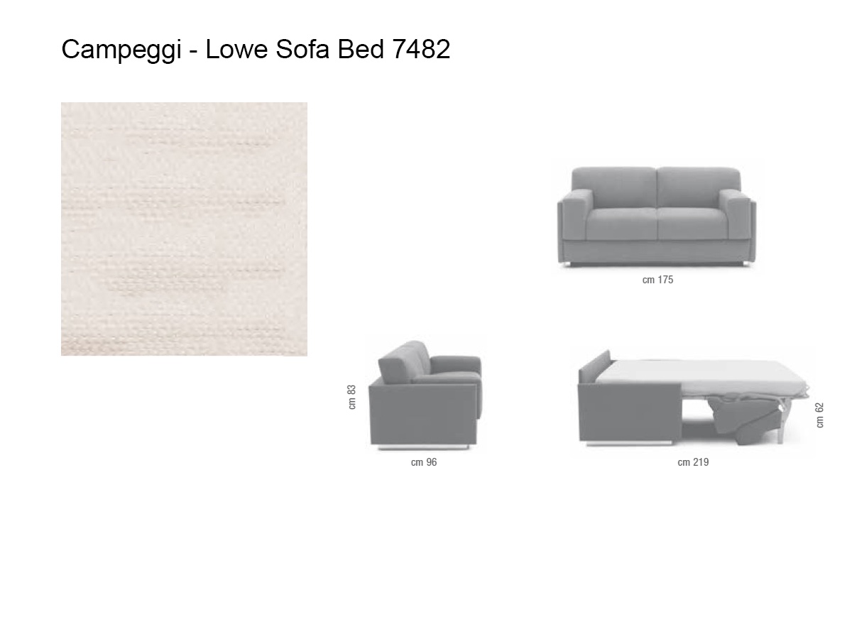 Campeggi Lowe Sofa Bed Small 2 Seater 897302
