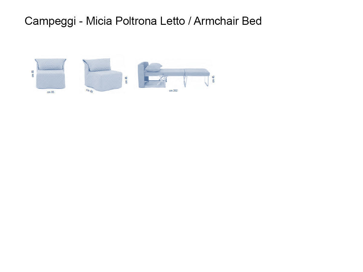 Campeggi Micia Armchair Bed