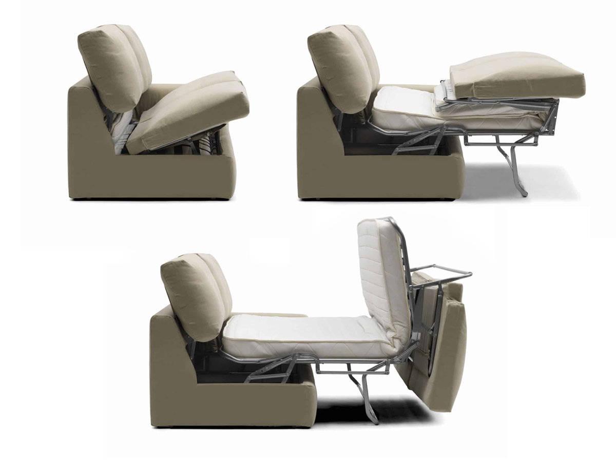 Campeggi Oscia Sofa Bed L 240 Brown 346223 Fabric