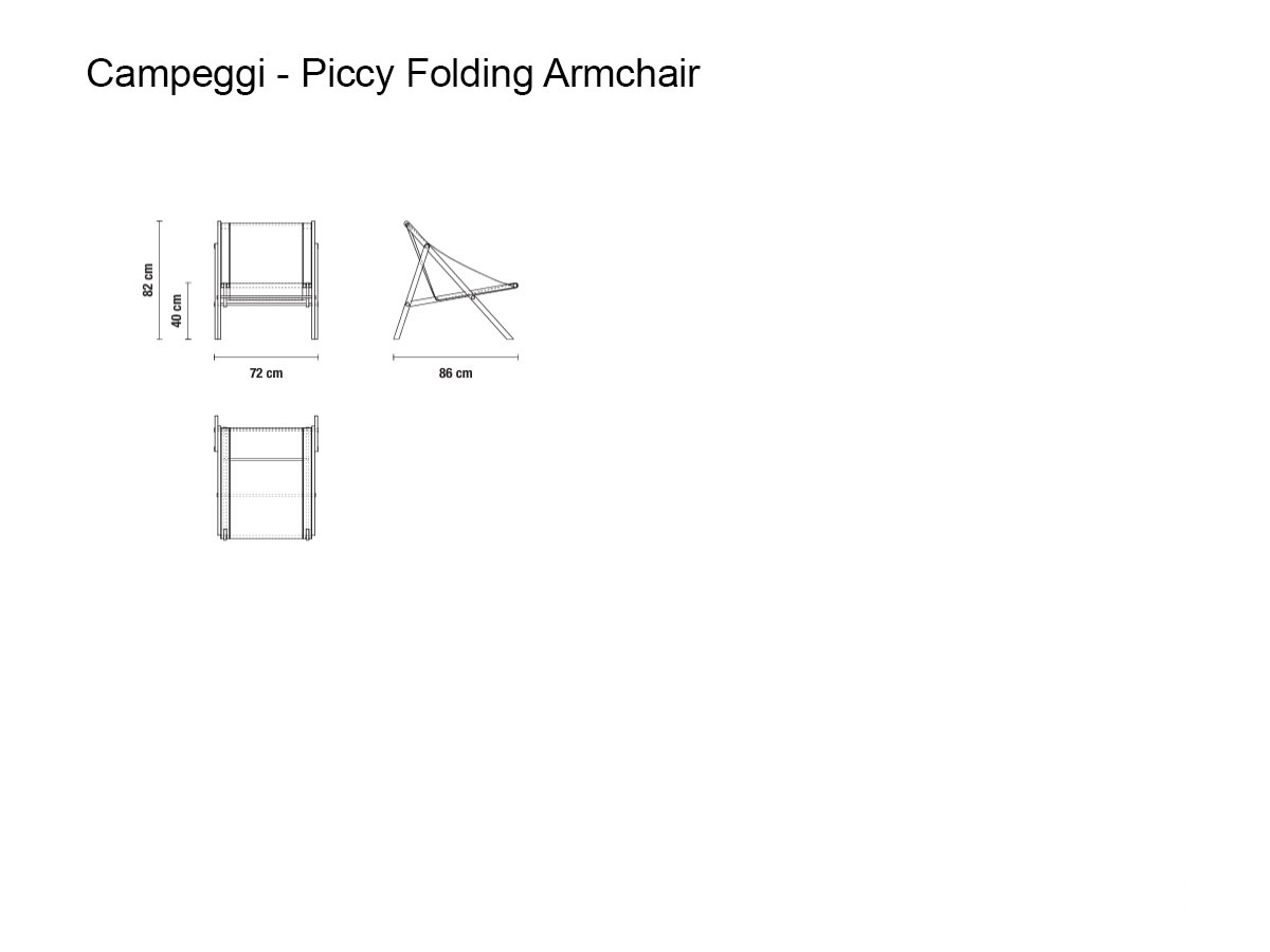Campeggi Piccy Folding Armchair Outdoor