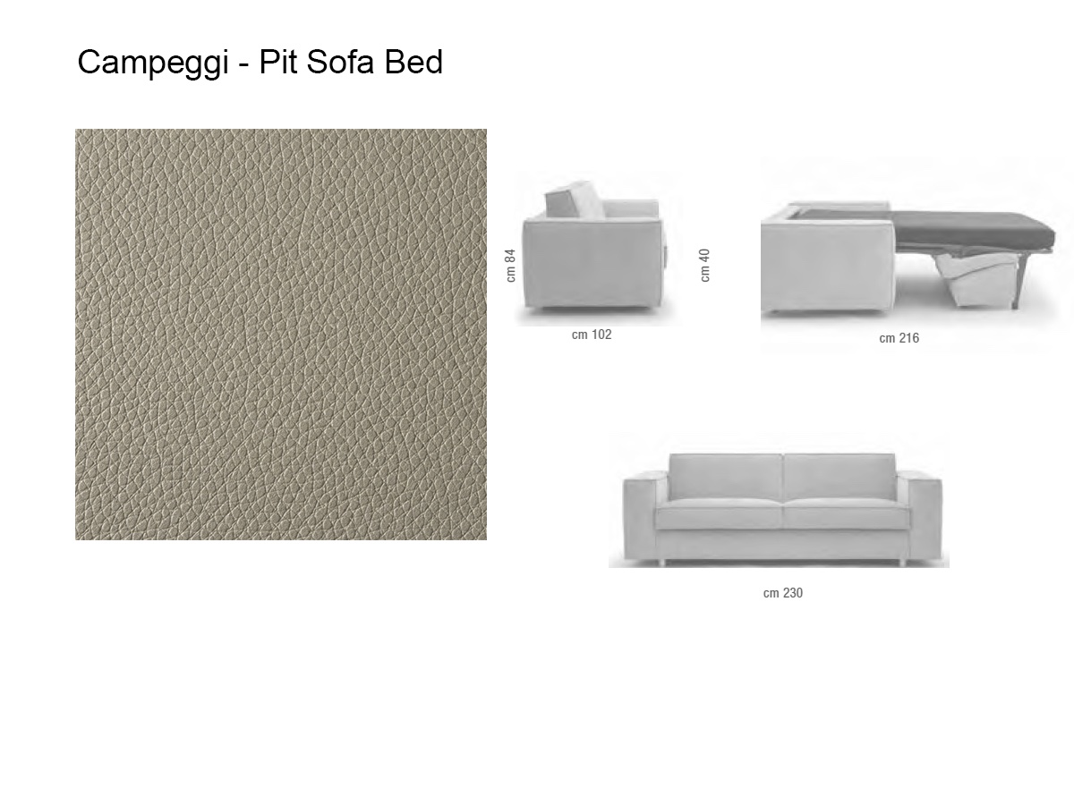 Campeggi Pit Big Double Sofa Bed With Two Armrests 426012