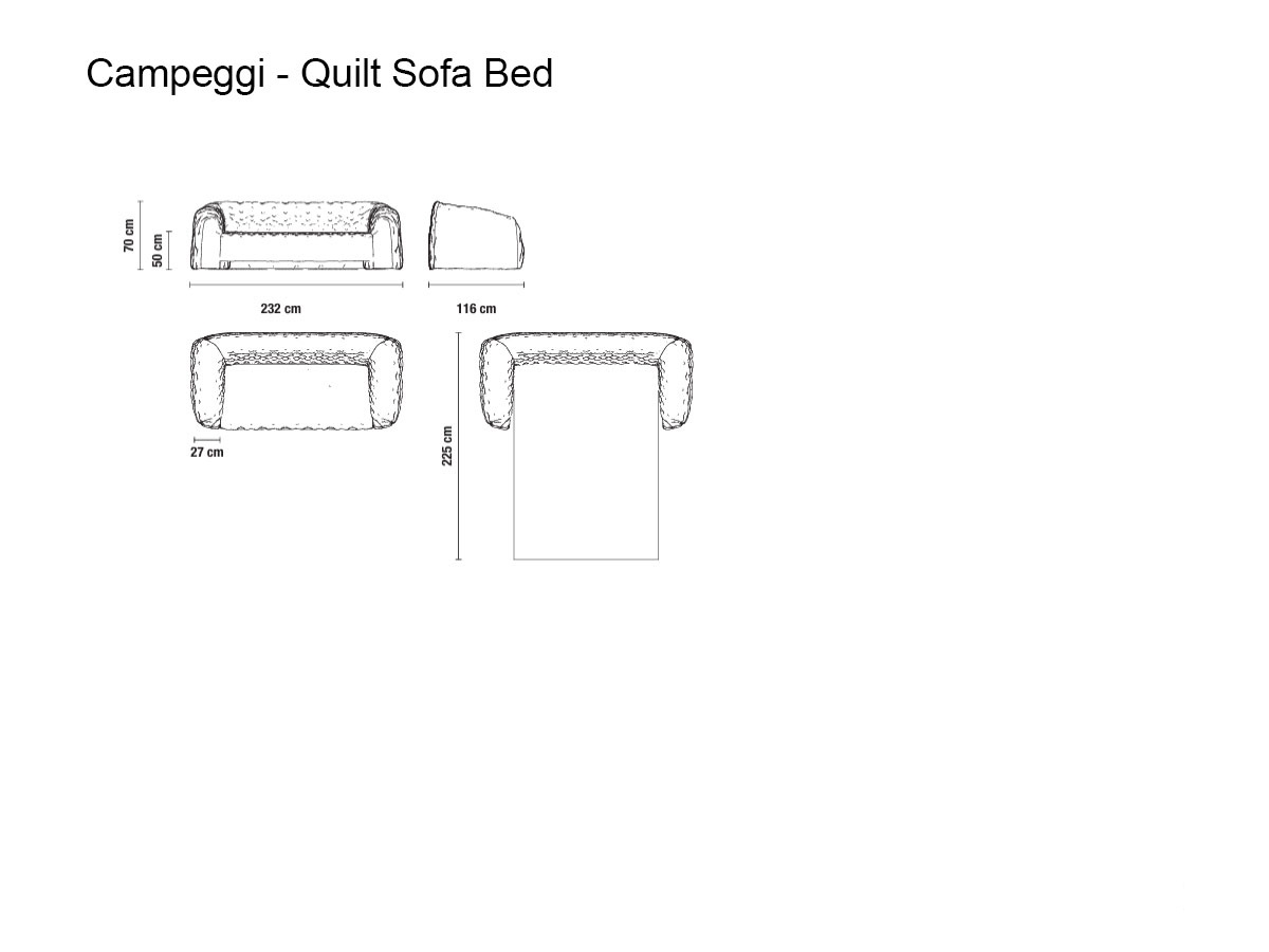 Campeggi Quilt Sofa Bed