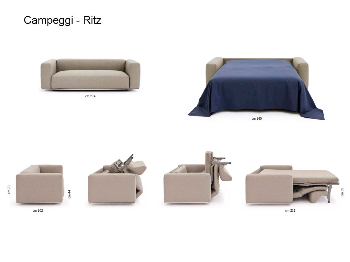 Campeggi Ritz Double Sofa Bed Small 346313