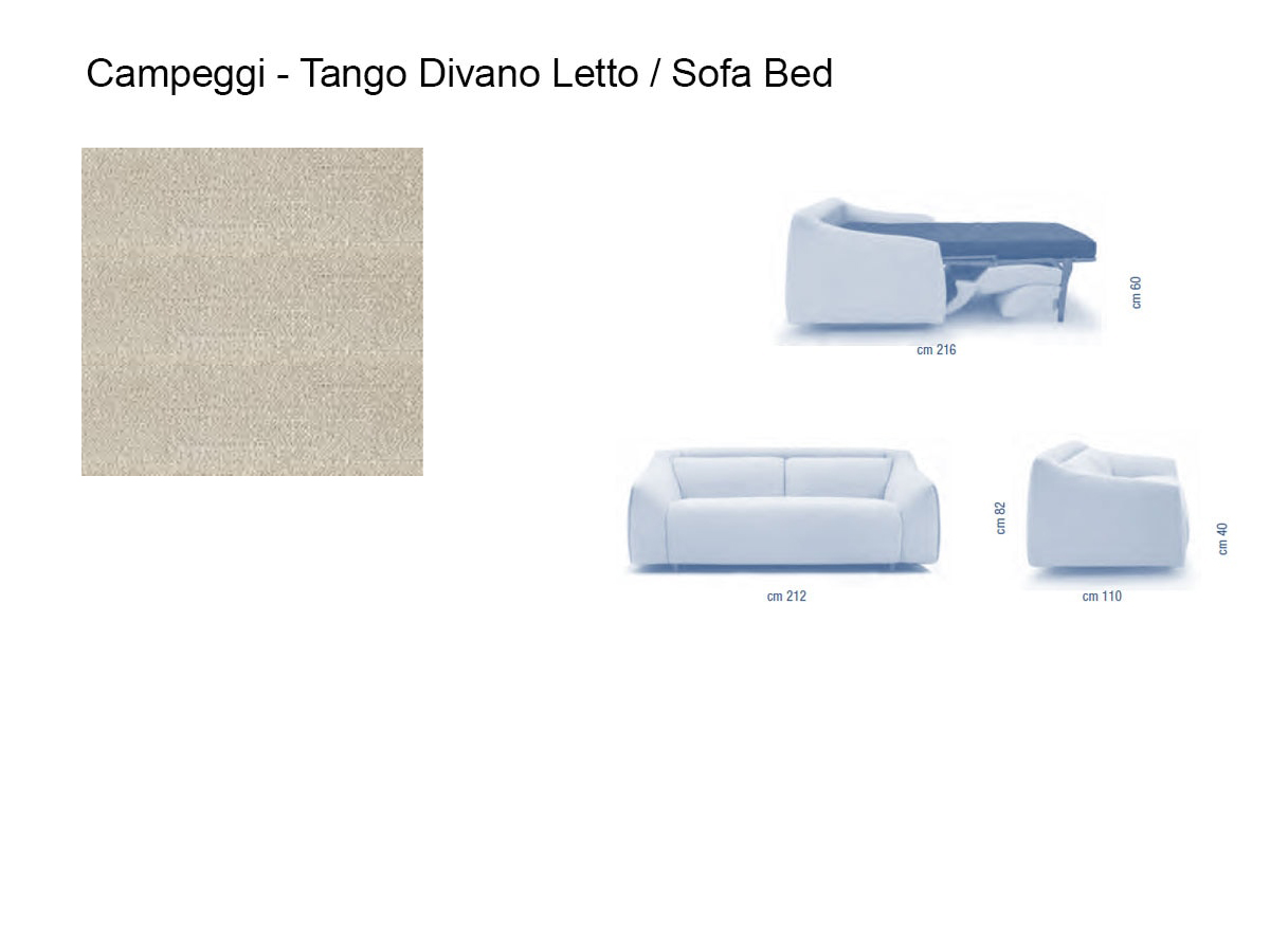 Campeggi Tango Sofa Bed L 212 Cm 784413