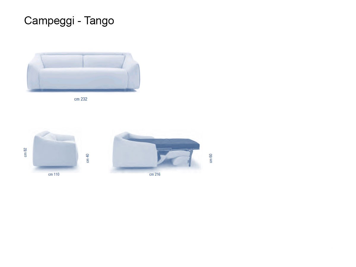 Campeggi Tango Sofa Bed L 232 Cm 786712