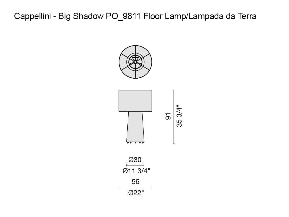 Cappellini Big Shadow Po 9811 Floor Lamp