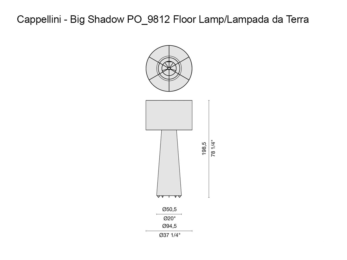 Cappellini Big Shadow Po9812 Floor Lamp