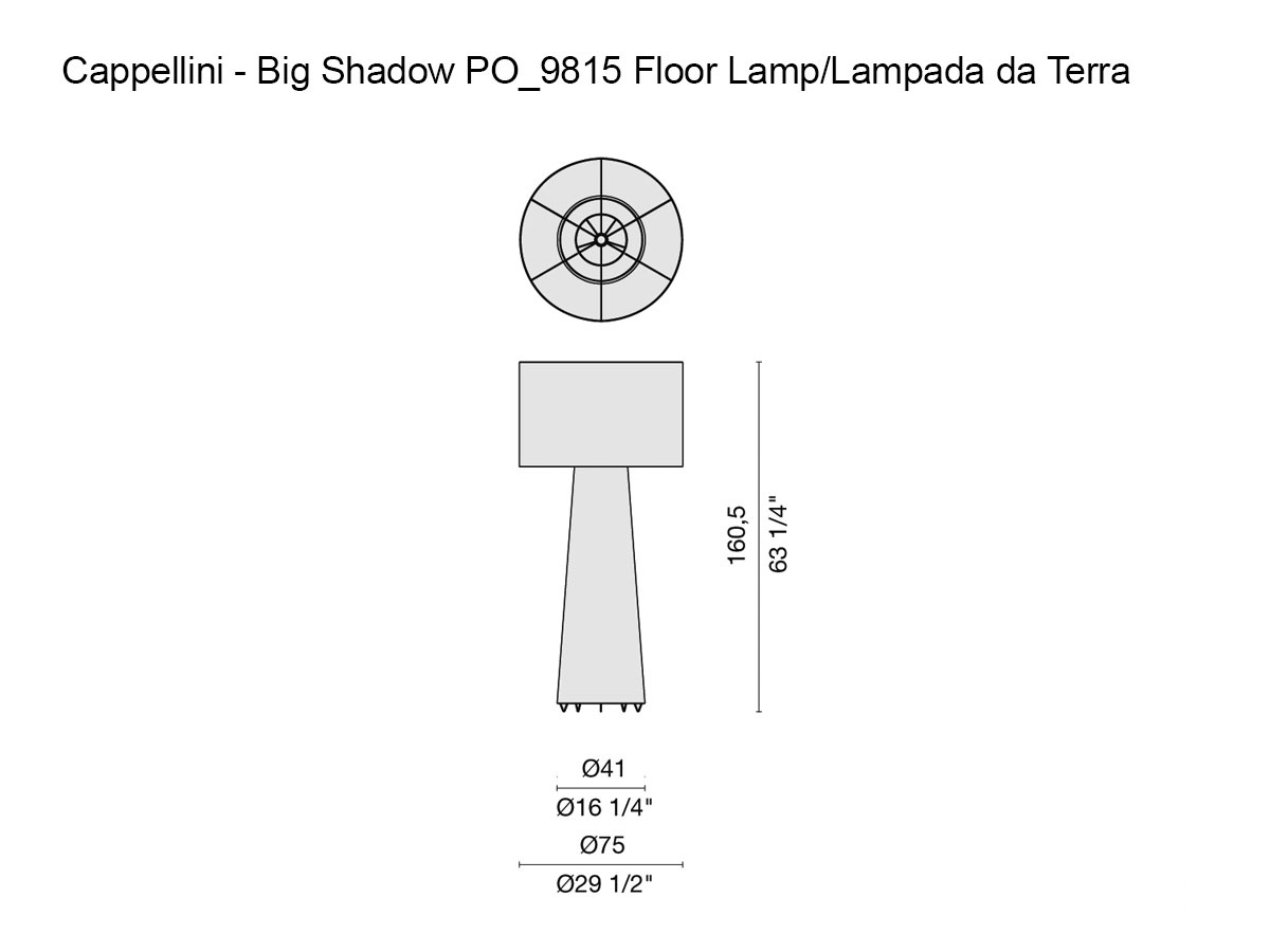 Cappellini Big Shadow Po9815 Floor Lamp