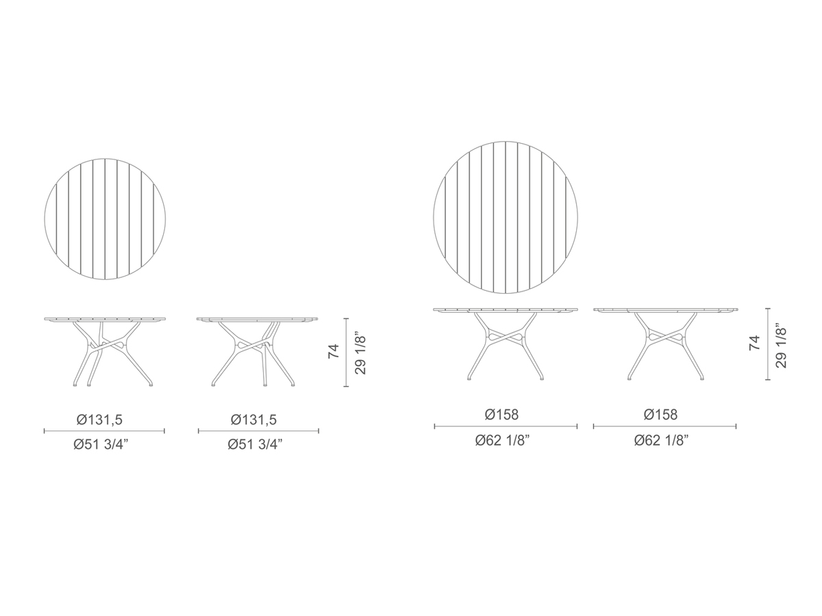 Cappellini Branch Lido Outdoor Table