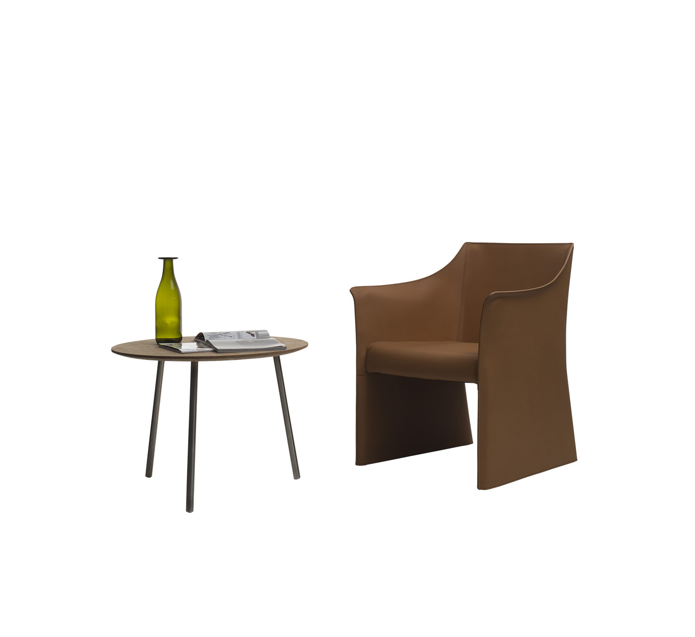 Cappellini Cap Chair 2 Leather Armchair