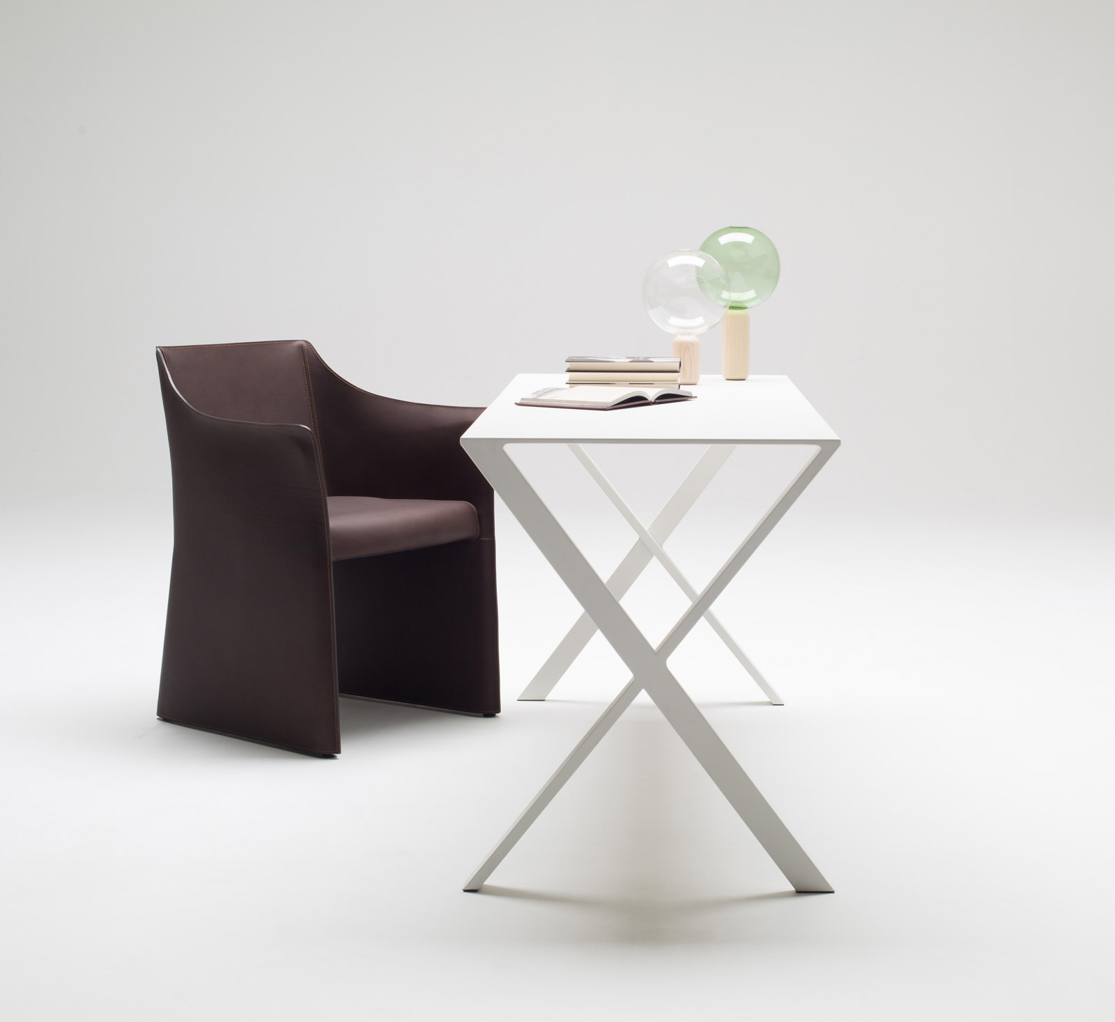 Cappellini Cap Chair 2 Leather Armchair