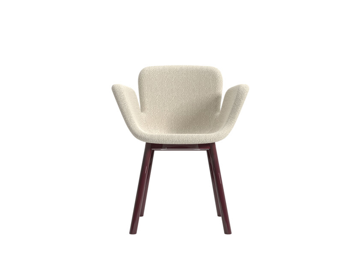 Cappellini July Soft Plus Chair Wooden Legs
