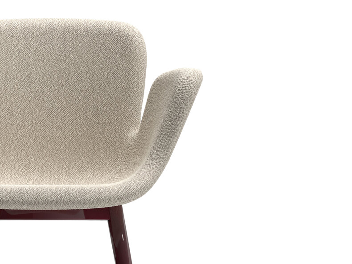 Cappellini July Soft Plus Chair Wooden Legs