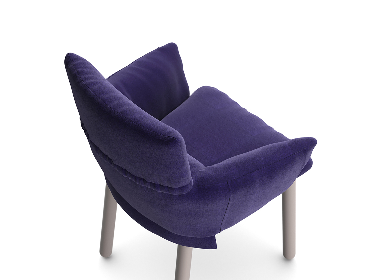 Cappellini Ludina Chair Wooden Legs