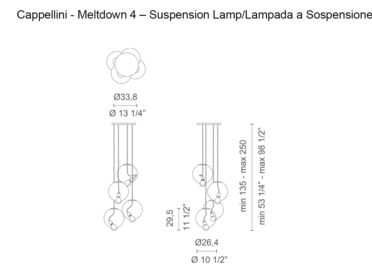 Cappellini Meltdown 4 Suspension Lamp