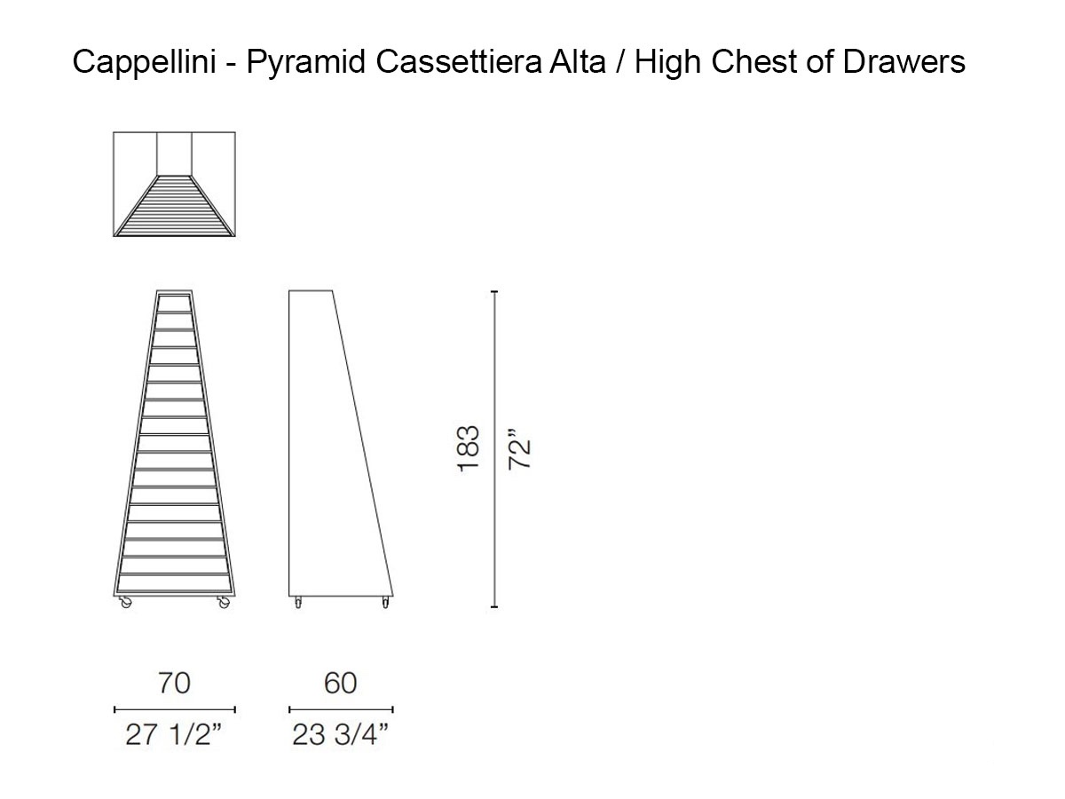 Cappellini Pyramid Chest Of Drawers