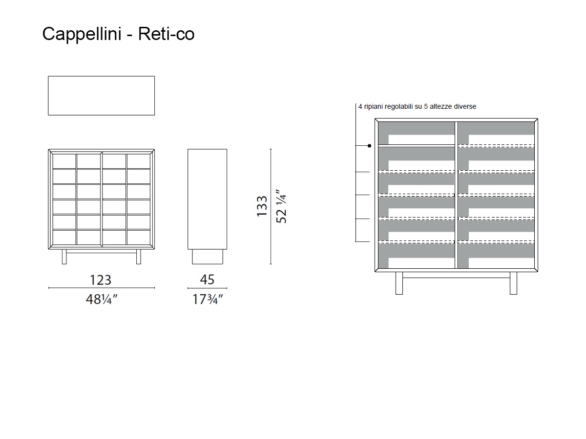 Cappellini Reti Co High Sideboard