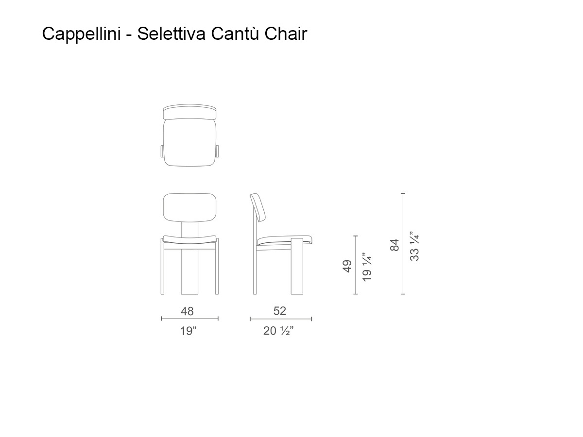Cappellini Selettiva Cantu Chair