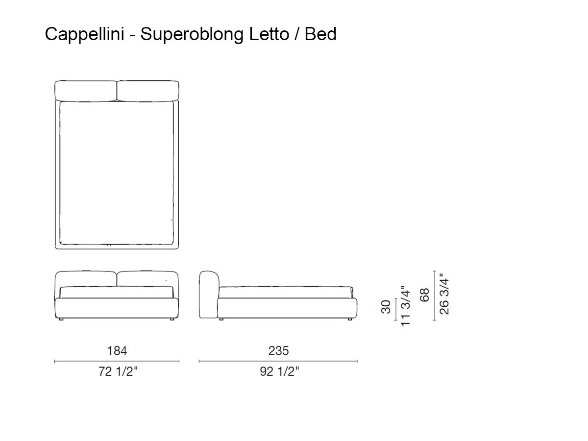 Cappellini Superoblong Bed