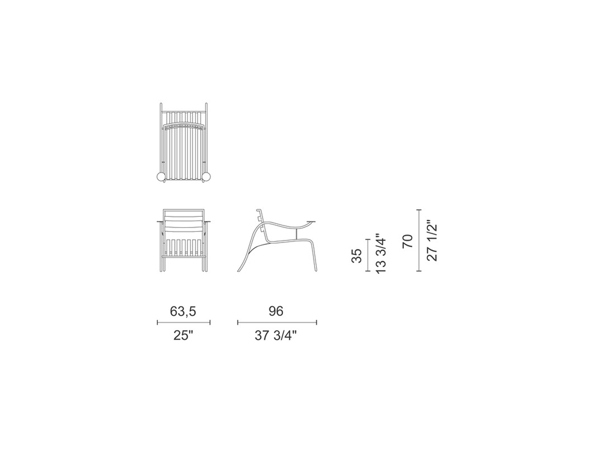 Cappellini Thinking Mans Chair Lido