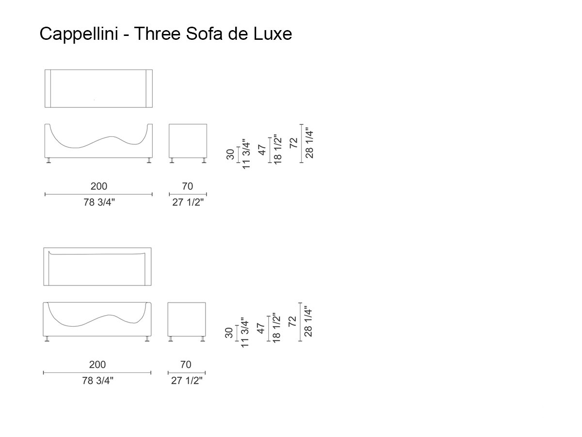 Cappellini Three De Luxe Sofa