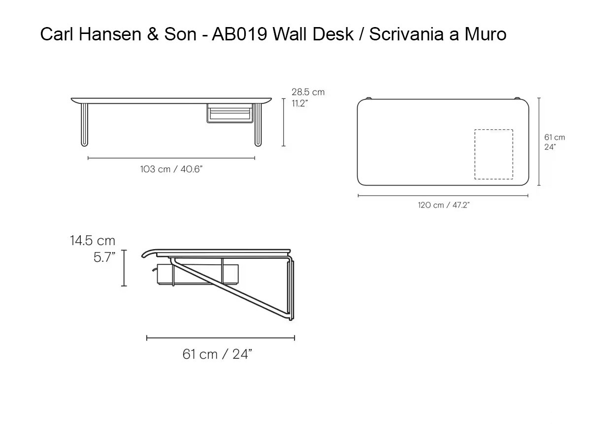 Carl Hansen Son Ab019 Wall Desk